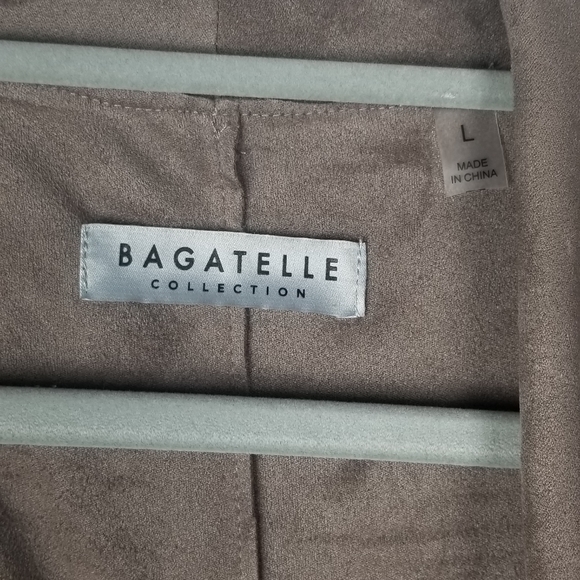 Bagatelle Faux-Suede Draped Jacket - Picture 9 of 9
